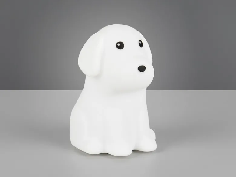 LED Batterie Tischlampe WALDY Hunde Lampe mit RGBW Farbwechsel, Höhe 15cm