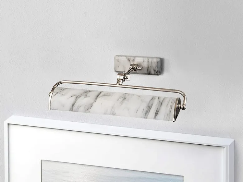 LED Bilderleuchte in Marmoroptik, verstellbar, Breite 44,5cm