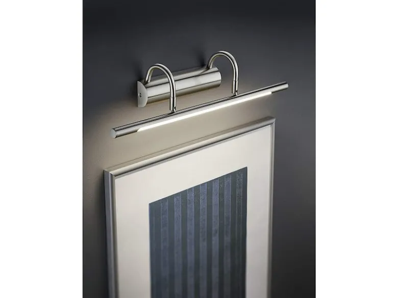 LED Bilderleuchte/Wandleuchte CURADRO Breite 48cm, Silber matt