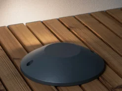 LED Bodenaufbaustrahler 1flammig Aufbauspot aussen anthrazit ALU Ø20cm IP65