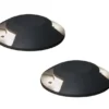 LED Bodenaufbaustrahler 2flammig Aufbauspot 2er SET aussen anthrazit Ø20cm IP65