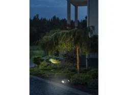 LED Bodenaufbaustrahler 2flammig Aufbauspot 2er SET aussen anthrazit Ø20cm IP65