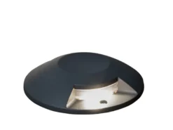LED Bodenaufbaustrahler 2flammig Aufbauspot 2er SET aussen anthrazit Ø20cm IP65