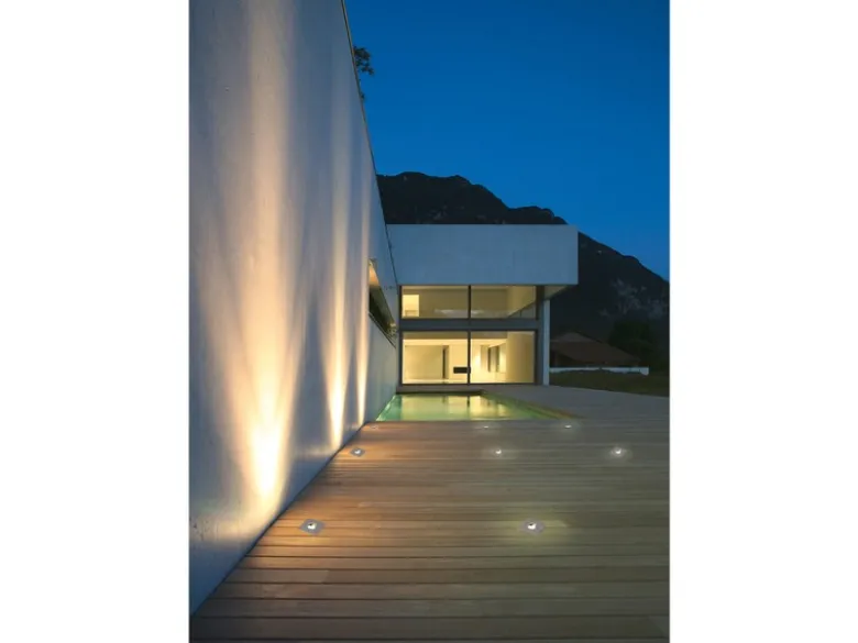 LED Bodeneinbauspot eckig 2er Set Edelstahl 11cm IP65 Bodenstrahler für Einfahrt
