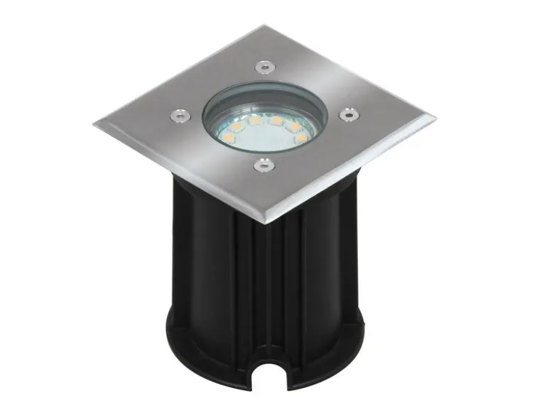 LED Bodeneinbaustrahler für Außen, eckig, befahrbar, max 800 kg Last, IP65