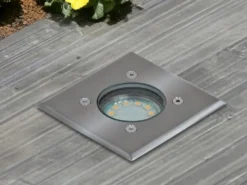 LED Bodeneinbaustrahler für Außen, eckig, befahrbar, max 800 kg Last, IP65