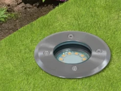 LED Bodeneinbaustrahler für Außen, rund, belastbar bis zu 800 kg