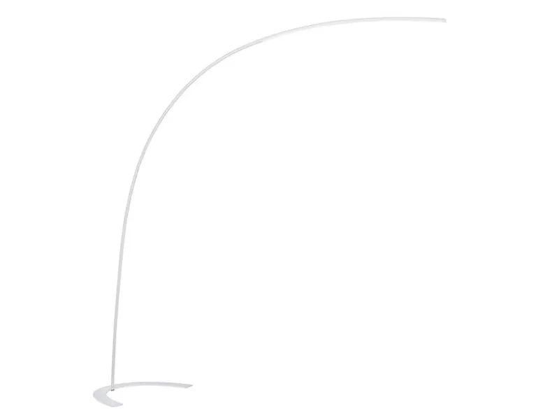 LED Bogenlampe SHANGHAI modern, 200cm Ausladung, stufenlos dimmbar in Weiß