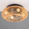 LED Boho Deckenleuchte mit Ventilator und Fernbedienung, Ø 50cm
