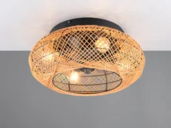 LED Boho Deckenleuchte mit Ventilator und Fernbedienung, Ø 50cm