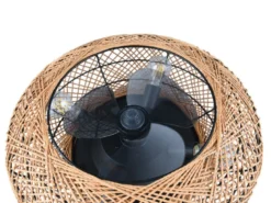 LED Boho Deckenleuchte mit Ventilator und Fernbedienung, Ø 50cm