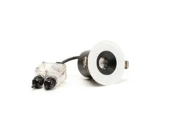 LED Deckeneinbaustrahler OUTDOOR Glasfront mit weißem Rand Ø11cm, IP44