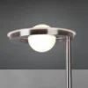 LED Deckenfluter BARRIE mit Leselampe verstellbar Silber 181cm