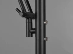 LED Deckenfluter BARRIE mit Leselampe verstellbar Schwarz, Höhe 181cm