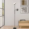LED Deckenfluter DAVYD dimmbar mit Lesearm & Ventilator, Höhe 178cm