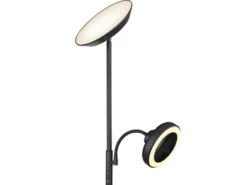 LED Deckenfluter DAVYD dimmbar mit Lesearm & Ventilator, Höhe 178cm