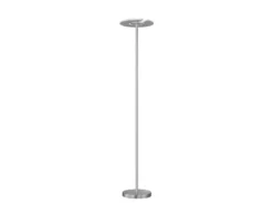 LED Deckenfluter DENT Silber dimmbar, Höhe 180cm