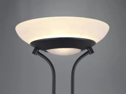 LED Deckenfluter ORSON Schwarz mit Leselicht, dimmbar flexibel - 180cm