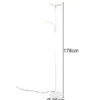 LED Deckenfluter SPECTER mit Leselampe, dimmbar & Lichtfarbe einstellbar, 178cm