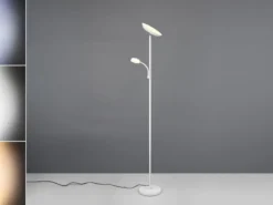 LED Deckenfluter SPECTER mit Leselampe, dimmbar & Lichtfarbe einstellbar, 178cm