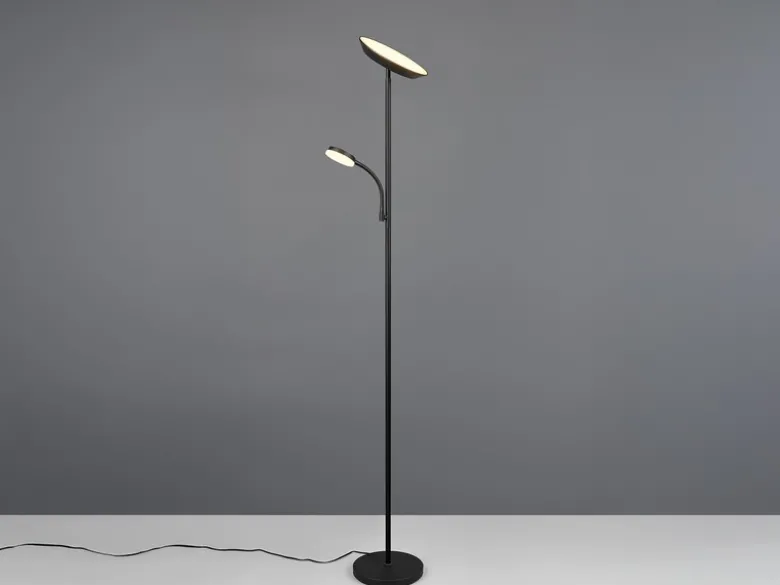 LED Deckenfluter SPECTER mit Leselampe, dimmbar & Lichtfarbe einstellbar, 178cm