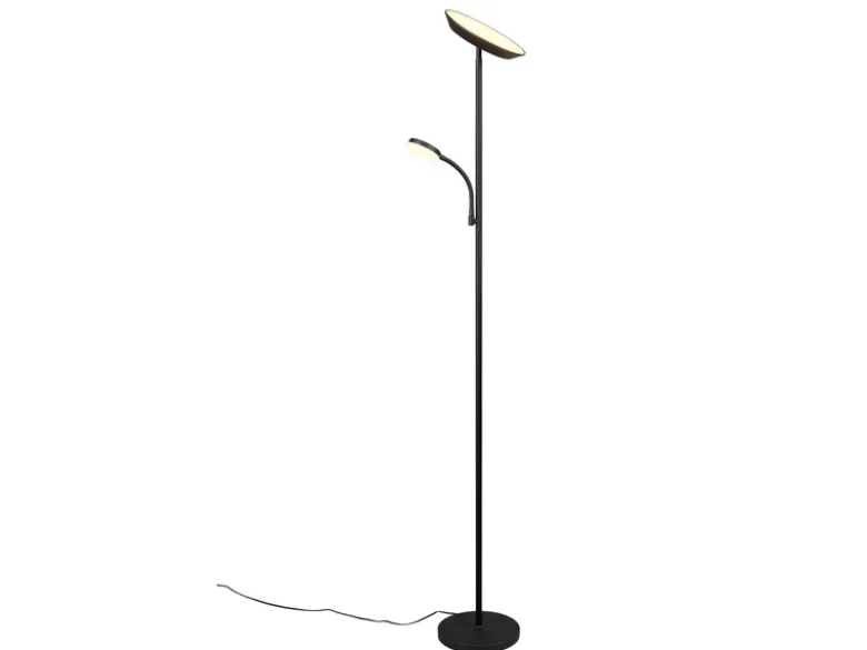 LED Deckenfluter SPECTER mit Leselampe, dimmbar & Lichtfarbe einstellbar, 178cm