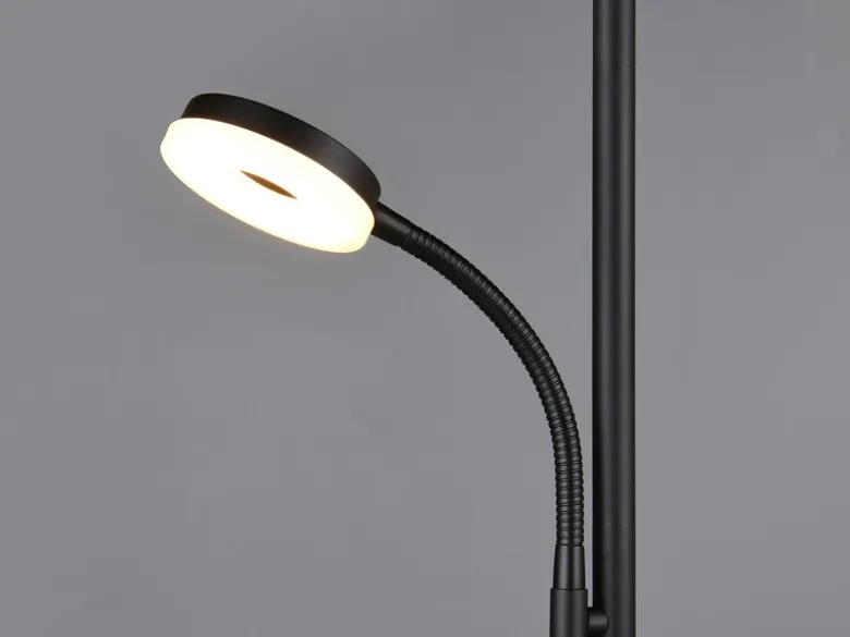 LED Deckenfluter SPECTER mit Leselampe, dimmbar & Lichtfarbe einstellbar, 178cm