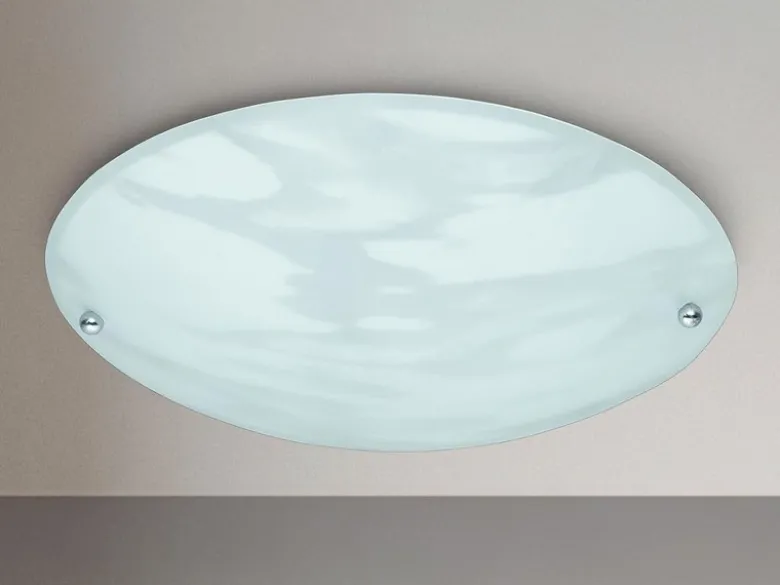 LED Deckenlampe mit Glas Lampenschirm Weiß Alabaster, Ø 25cm