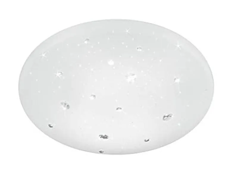 LED Deckenleuchte ACHAT mit Sternenhimmel Kunststoff Weiß, Ø 27cm
