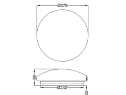 LED Deckenleuchte ACHAT mit Sternenhimmel Kunststoff Weiß, Ø 27cm