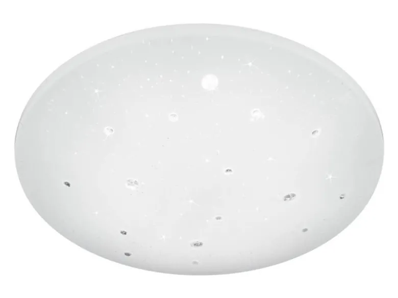 LED Deckenleuchte ACHAT Weiß Sternenhimmel Stufendimmer, Ø 50cm