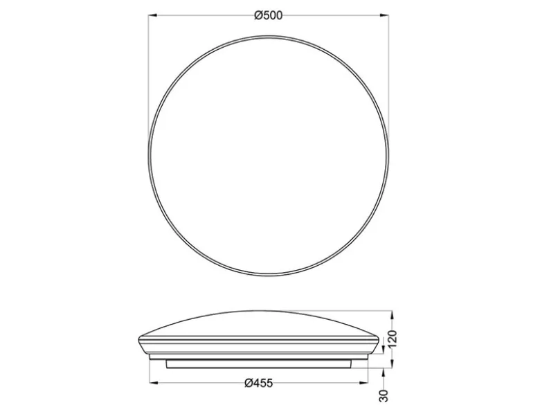 LED Deckenleuchte ACHAT Weiß Sternenhimmel Stufendimmer, Ø 50cm