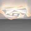 LED Deckenleuchte AKITA extra hell, mit Fernbedienung dimmbar flach 48x48cm