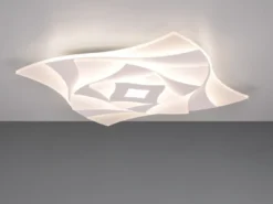 LED Deckenleuchte AKITA extra hell, mit Fernbedienung dimmbar flach 48x48cm