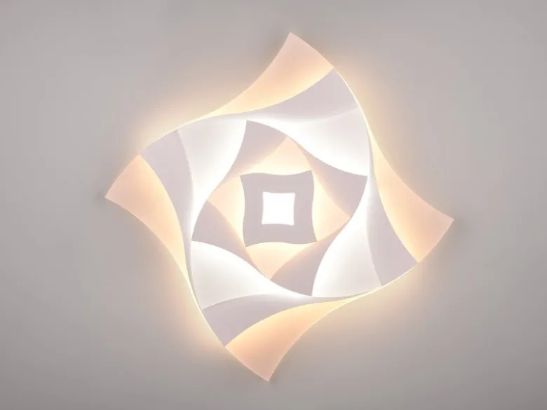 LED Deckenleuchte AKITA extra hell, mit Fernbedienung dimmbar flach 48x48cm