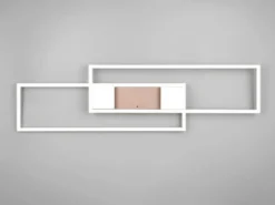 LED Deckenleuchte ALBANY Coffee mit Fernbedienung dimmbar, Breite 100cm