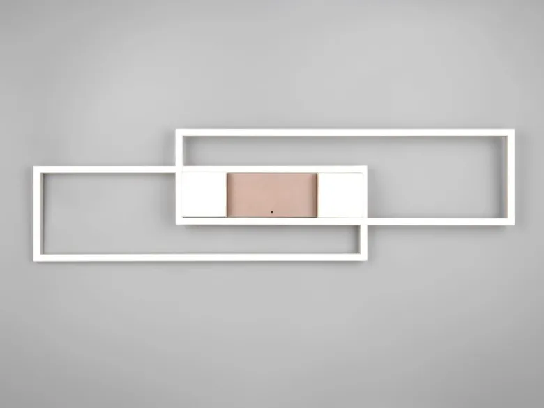 LED Deckenleuchte ALBANY Coffee mit Fernbedienung dimmbar, Breite 100cm