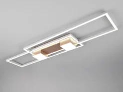 LED Deckenleuchte ALBANY Coffee mit Fernbedienung dimmbar, Breite 100cm