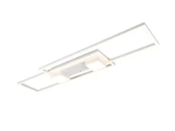 LED Deckenleuchte ALBANY Weiß mit Fernbedienung dimmbar, Breite 100cm