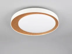 LED Deckenleuchte ALETA Weiß Gold mit Fernbedienung dimmbar & Tageslicht, Ø 45cm
