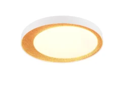 LED Deckenleuchte ALETA Weiß Gold mit Fernbedienung dimmbar & Tageslicht, Ø 45cm