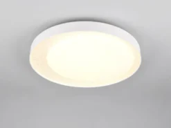 LED Deckenleuchte ALETA Weiß mit Fernbedienung dimmbar & Tageslicht, Ø 45cm