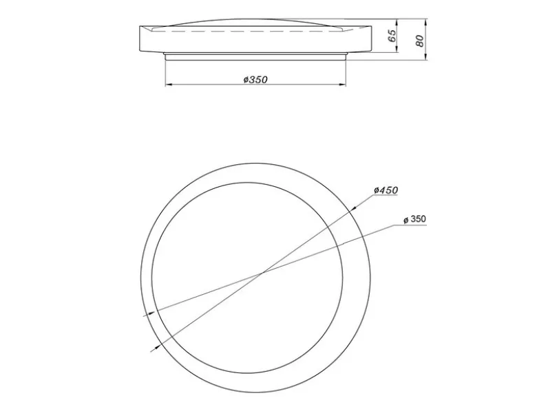 LED Deckenleuchte ALETA Weiß mit Fernbedienung dimmbar & Tageslicht, Ø 45cm