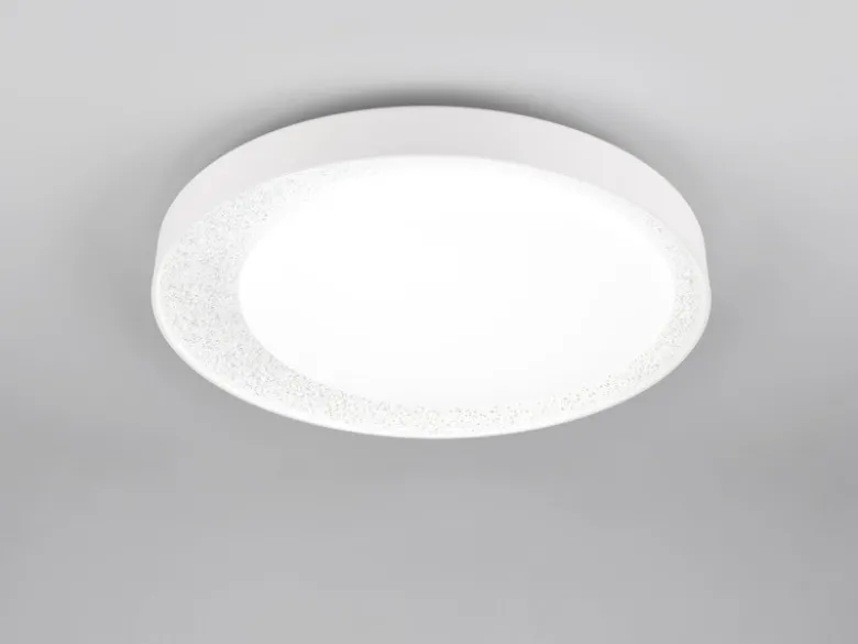 LED Deckenleuchte ALETA Weiß mit Fernbedienung dimmbar & Tageslicht, Ø 45cm