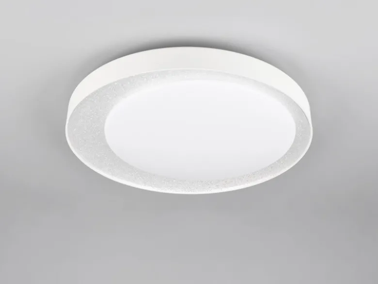 LED Deckenleuchte ALETA Weiß mit Fernbedienung dimmbar & Tageslicht, Ø 45cm