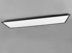 LED Deckenleuchte ALPHA Schwarz großes Panel rechteckig Ultra Slim, Breite 119cm