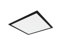 LED Deckenleuchte ALPHA Schwarz Panel eckig Ultra Slim, Quadrat 45cm