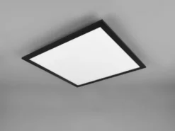 LED Deckenleuchte ALPHA Schwarz Panel eckig Ultra Slim, Quadrat 45cm