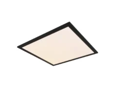 LED Deckenleuchte ALPHA Schwarz Panel eckig Ultra Slim, Quadrat 45cm