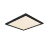 LED Deckenleuchte ALPHA Schwarz Panel eckig Ultra Slim, Quadrat 29cm